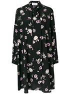 Valentino - Flowers Fall Dress - Women - Silk - 38, Black, Silk