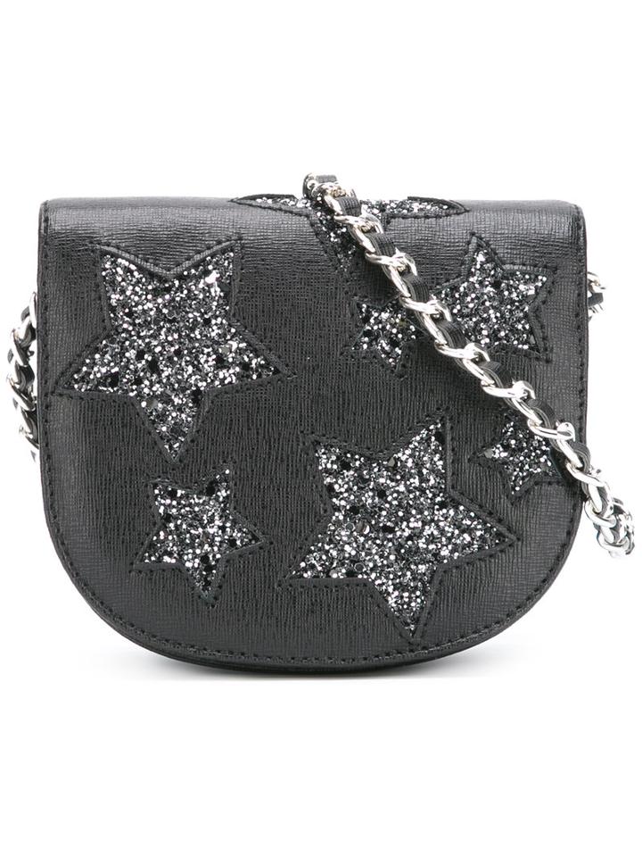 Roberto Cavalli Kids Star Sequin Saddle Bag, Girl's, Black