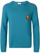 Gucci Intarsia-knit Jumper - Blue