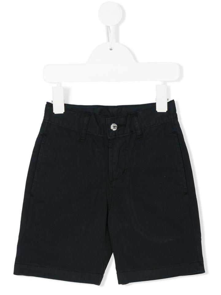 Oscar De La Renta Kids Twill Classic Shorts - Blue