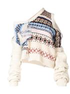 Preen By Thornton Bregazzi Kyra Pattern Sweater - White