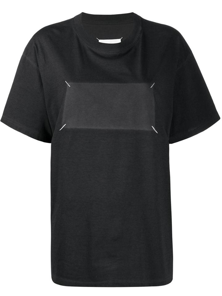 Maison Margiela Contrast Panel Oversized T-shirt - Black