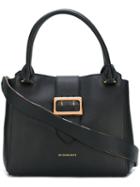 Burberry - Buckle Detail Tote Bag - Women - Calf Leather/polyamide - One Size, Black, Calf Leather/polyamide
