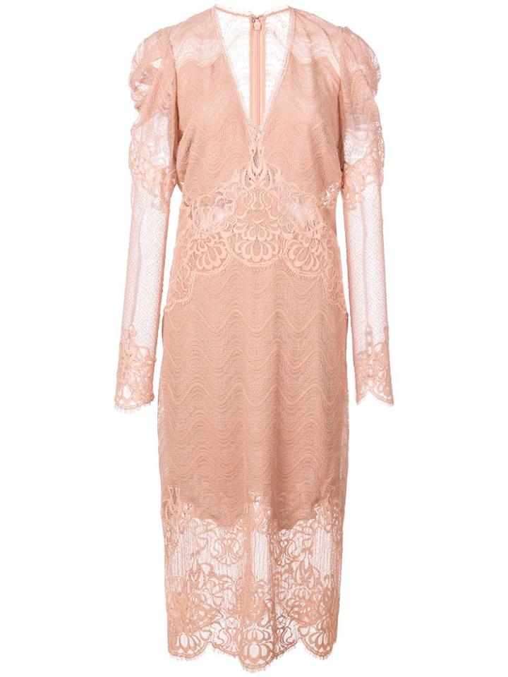 Jonathan Simkhai Lace Midi Dress - Neutrals