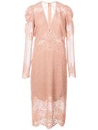 Jonathan Simkhai Lace Midi Dress - Neutrals