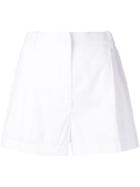 No21 Pleated Short Shorts - White