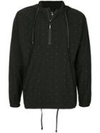 The Upside Arrow Print Hoodie - Black