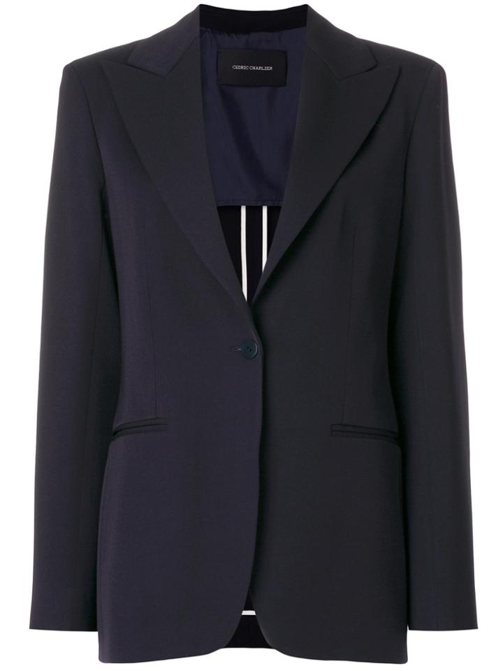 Cédric Charlier Classic Fitted Blazer - Black