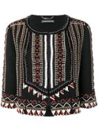 Alberta Ferretti Bead Embroidered Jacket - Black