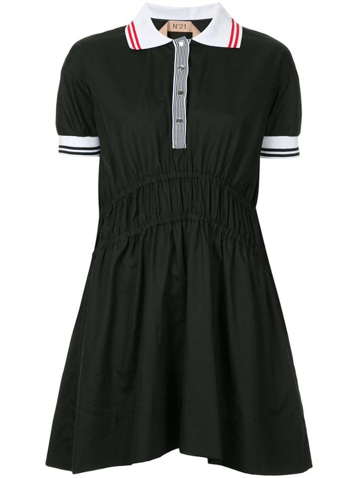 No21 Fitted Shirt Dress - Black