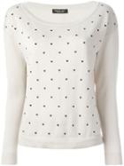 Twin-set Polka Dot Print Sweater