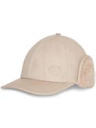 Burberry Leather And Shearling Cap - Neutrals