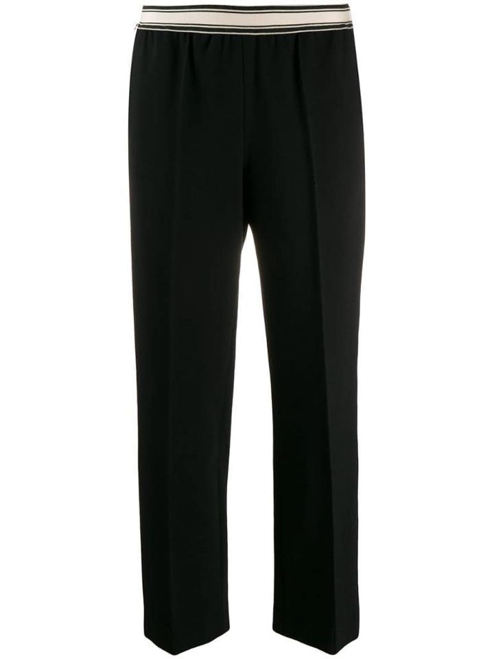 Bellerose Creased Cropped Trousers - Black