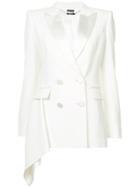 Alexander Mcqueen Tail Double Breasted Jacket - White