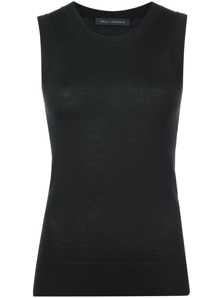 Sally Lapointe Knitted Tank Top - Black