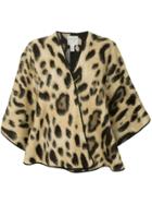 Forte Forte Cheetah Print Cape - Brown