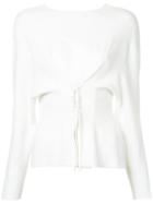 Des Prés Corset Sweater - White