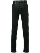 Philipp Plein Stonewashed Slim-fit Jeans - Black