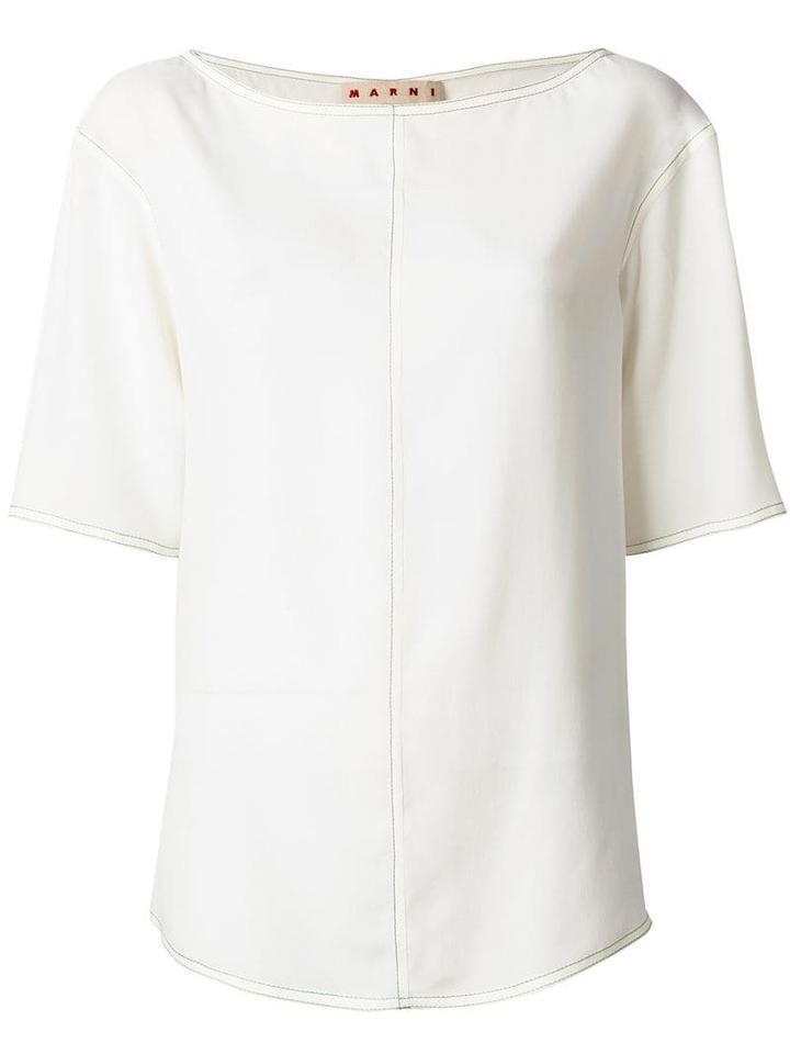 Marni Classic Fluid Blouse - Neutrals