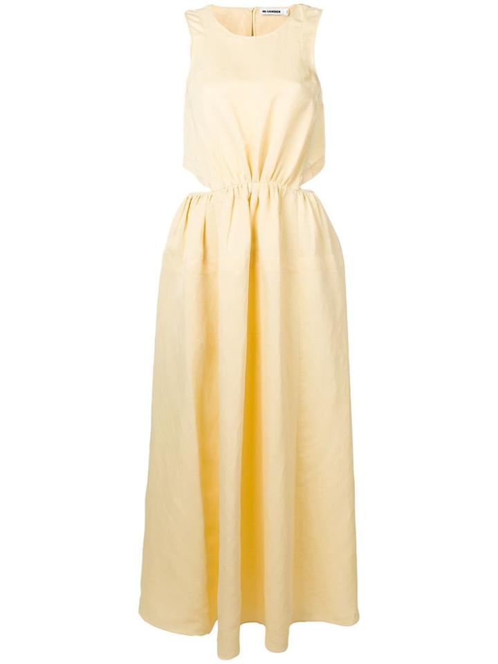 Jil Sander Cut-out Maxi Dress - Yellow