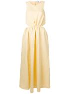 Jil Sander Cut-out Maxi Dress - Yellow