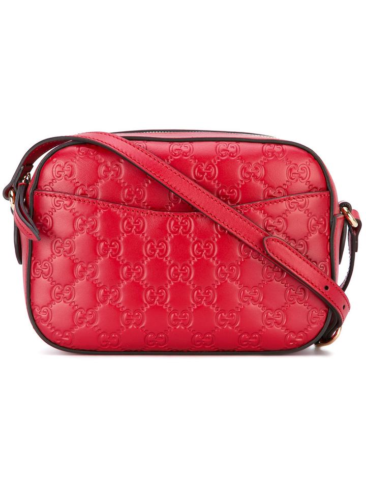 Gucci - Interlocking G Shoulder Bag - Women - Leather - One Size, Red, Leather