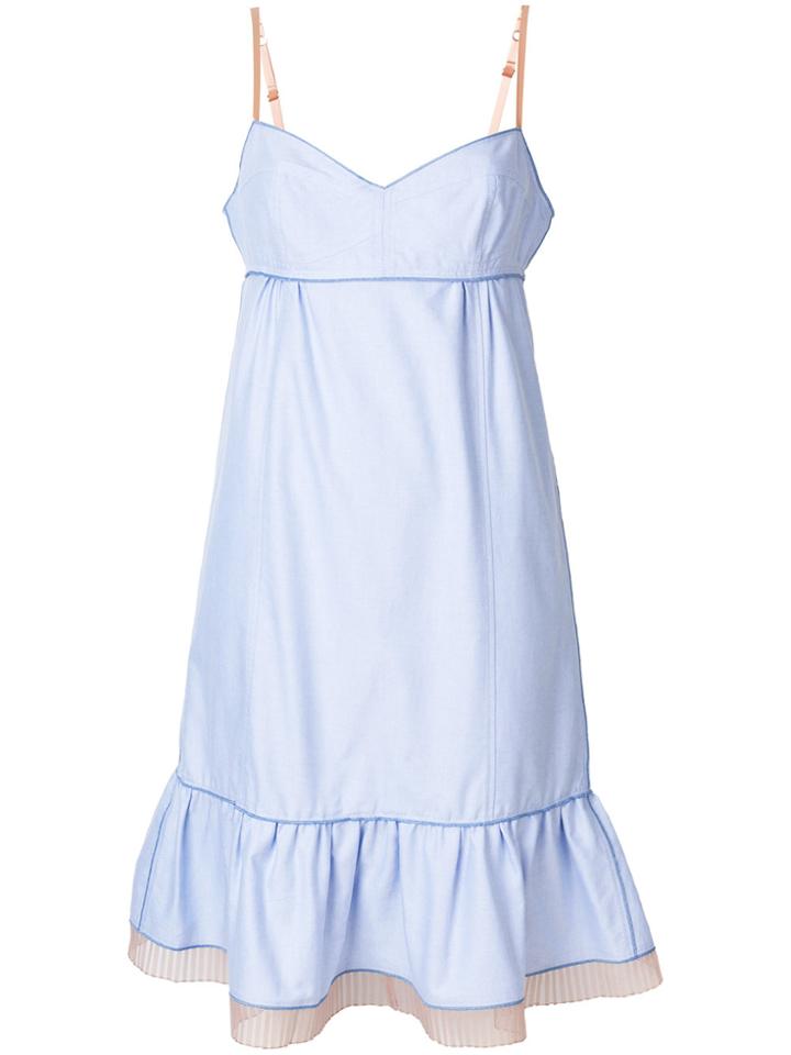 Marc Jacobs Ruffle Detail Dress - Blue