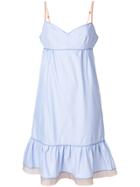 Marc Jacobs Ruffle Detail Dress - Blue