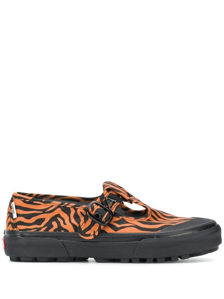 Vans X Ashley Williams Mary Jane Tiger Print Sneakers - Orange