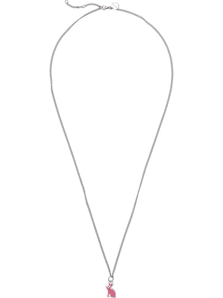 Prada Silver Necklace With Charm - Metallic