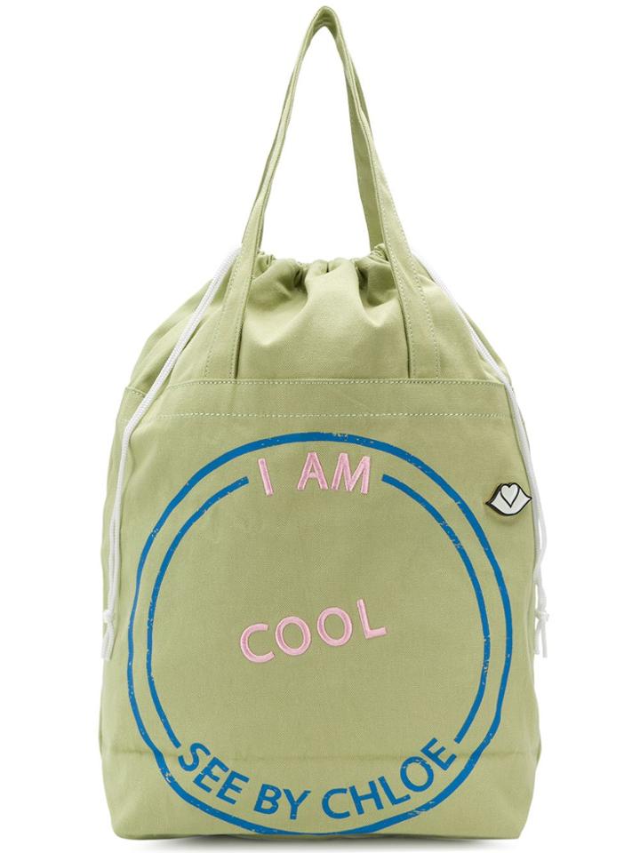 See By Chloé I Am Cool Tote Bag - Green