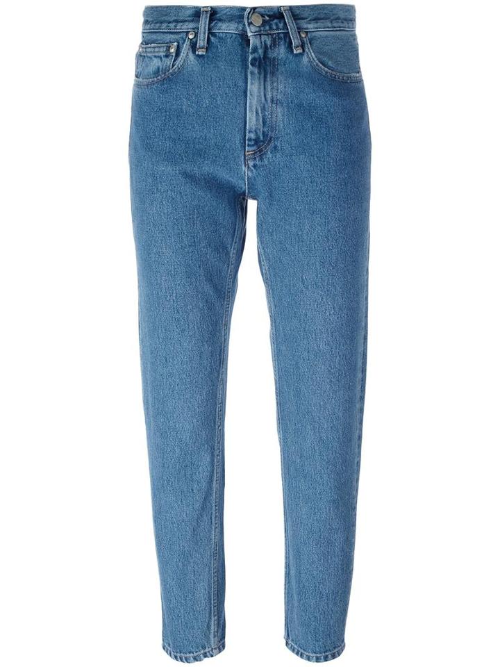 Carhartt 'page Carrot' Cropped Jeans, Women's, Size: 27, Blue, Cotton/polyester