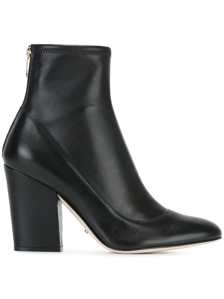 Sergio Rossi Chunky Heel Ankle Boots - Black