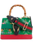 Gucci - Large Dionysus Floral Embellished Bag - Women - Wood/leather/polyester/brass - One Size, Green, Wood/leather/polyester/brass