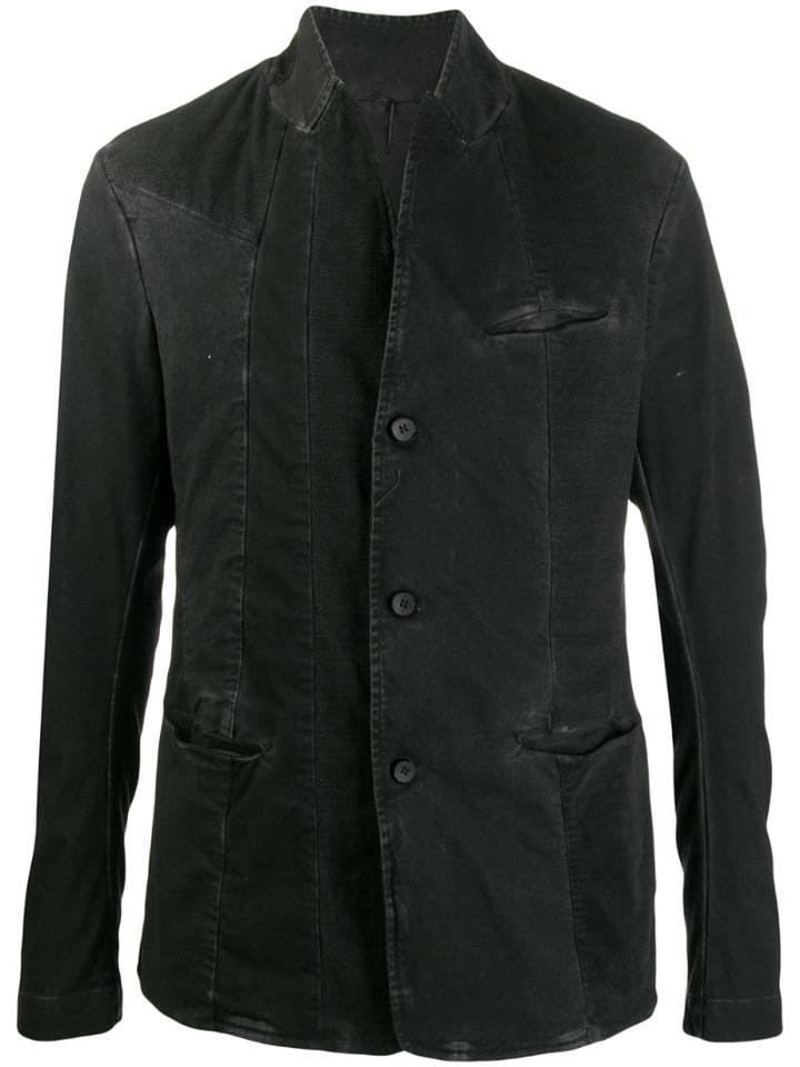 Masnada Turn Up Collar Jacket - Black