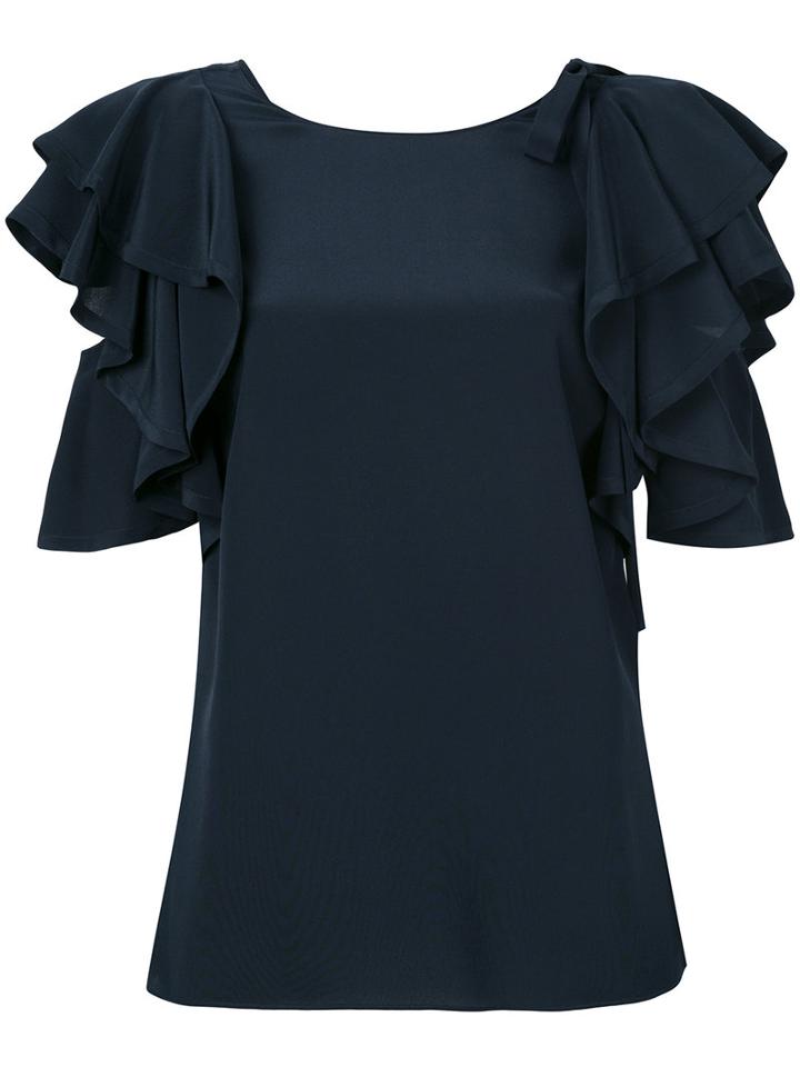 Dorothee Schumacher - Fabulous Flow Blouse - Women - Silk - 2, Blue, Silk