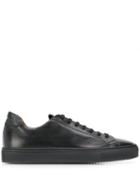 Doucal's Monochrome Lace-up Sneakers - Black
