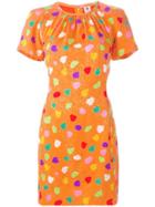 Emanuel Ungaro Vintage Dot Print Jacquard Dress - Yellow