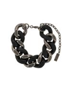 Saint Laurent Curb Chain Bracelet - Black