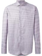 Al Duca D'aosta 1902 Checked Shirt, Men's, Size: Medium, Pink/purple, Cotton