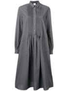 Aspesi Pinstripe Shirt Dress - Grey