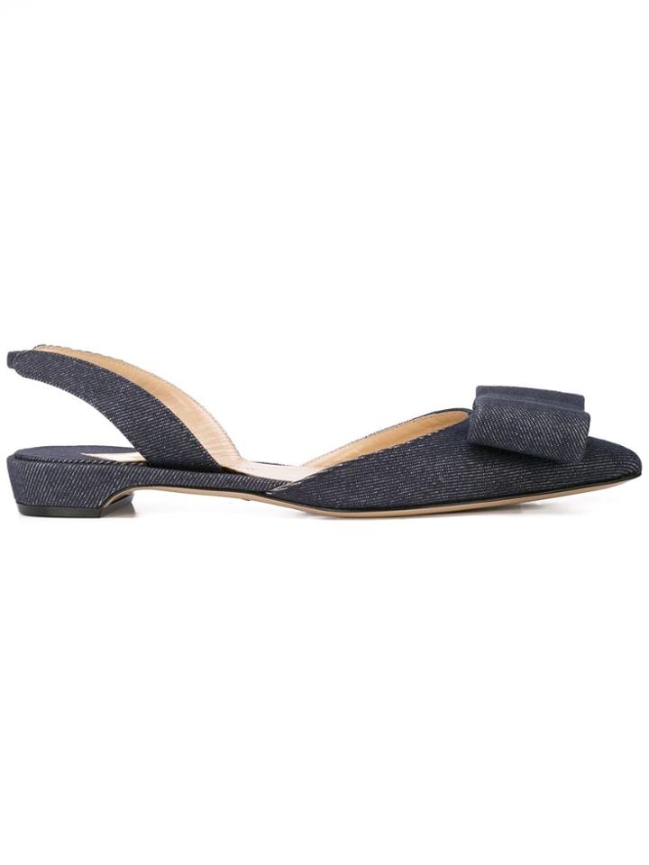Paul Andrew Rhea Bow Mules - Blue