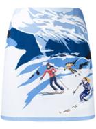 Pinko Ski Print Skirt - Blue