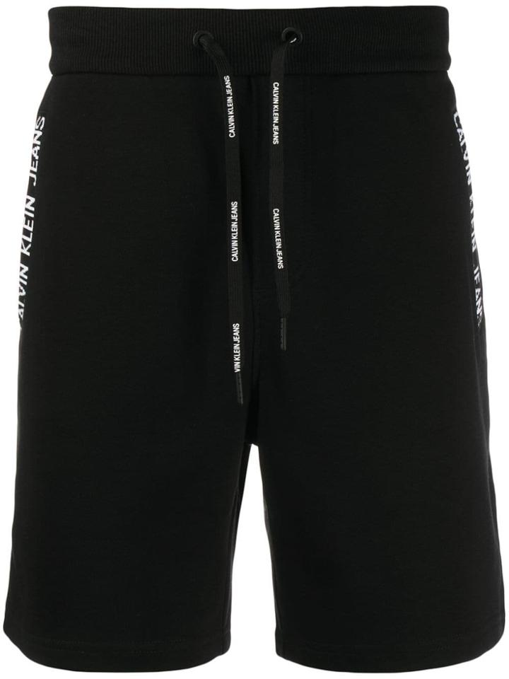 Calvin Klein Jeans Logo Taped Shorts - Black