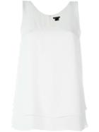 Theory Layered Tank Top, Women's, Size: Xs, Nude/neutrals, Silk