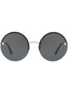 Versace Eyewear Mirror Medusa Sunglasses - Gold