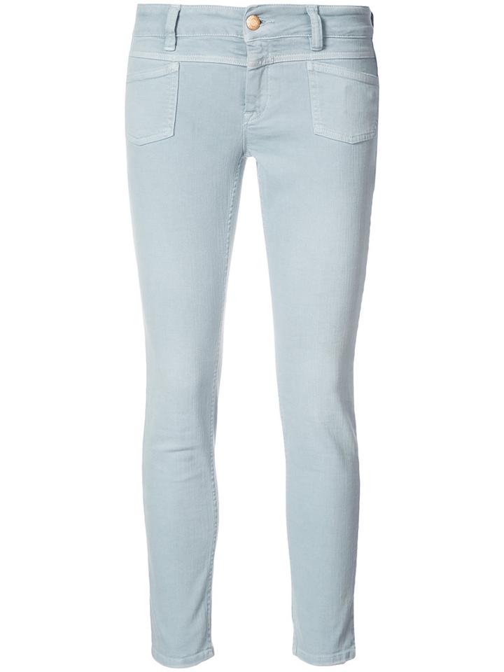 Closed - Cropped Skinny Jeans - Women - Cotton/spandex/elastane - 25, Blue, Cotton/spandex/elastane