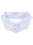 Vivetta - Emma Lace Collar - Women - Cotton/polyester - One Size, Blue, Cotton/polyester