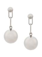 Marni Ball And Chain Earrings - Silver