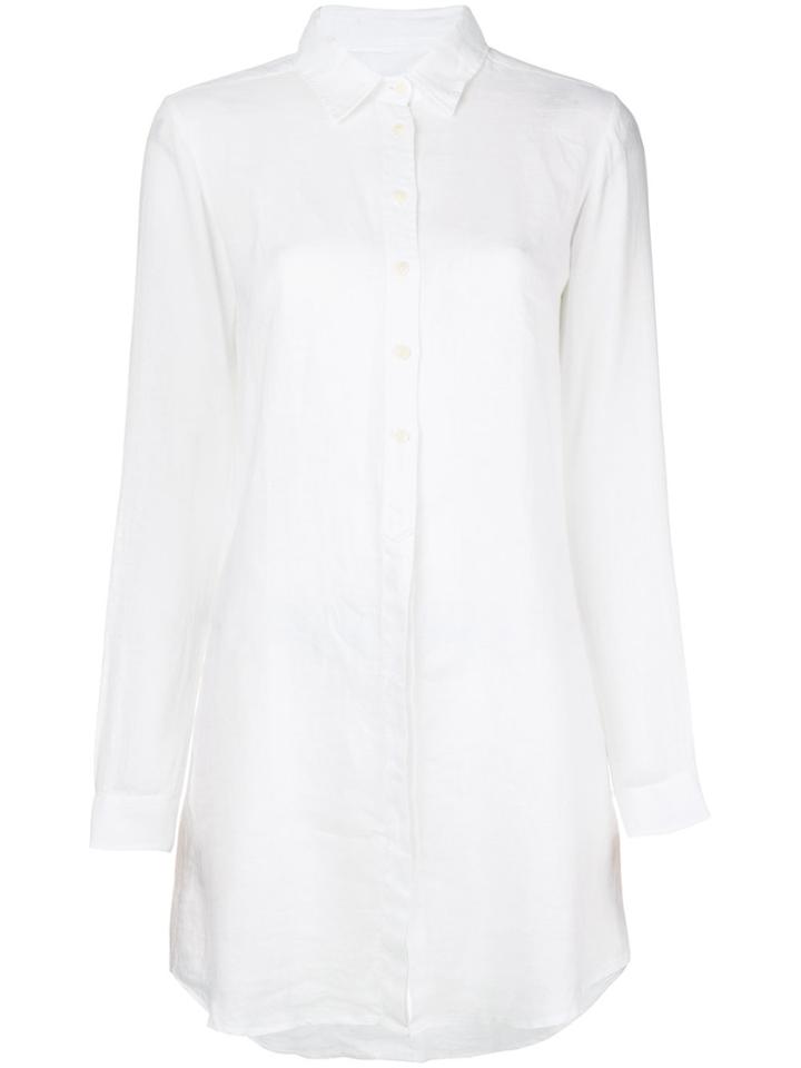 Mc2 Saint Barth Linen Shirt Dress - White